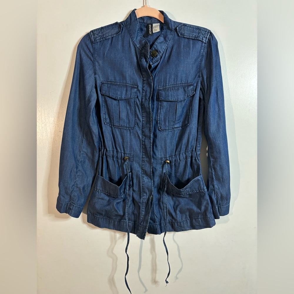 H&M Denim Style Lightweight Utility Jacket